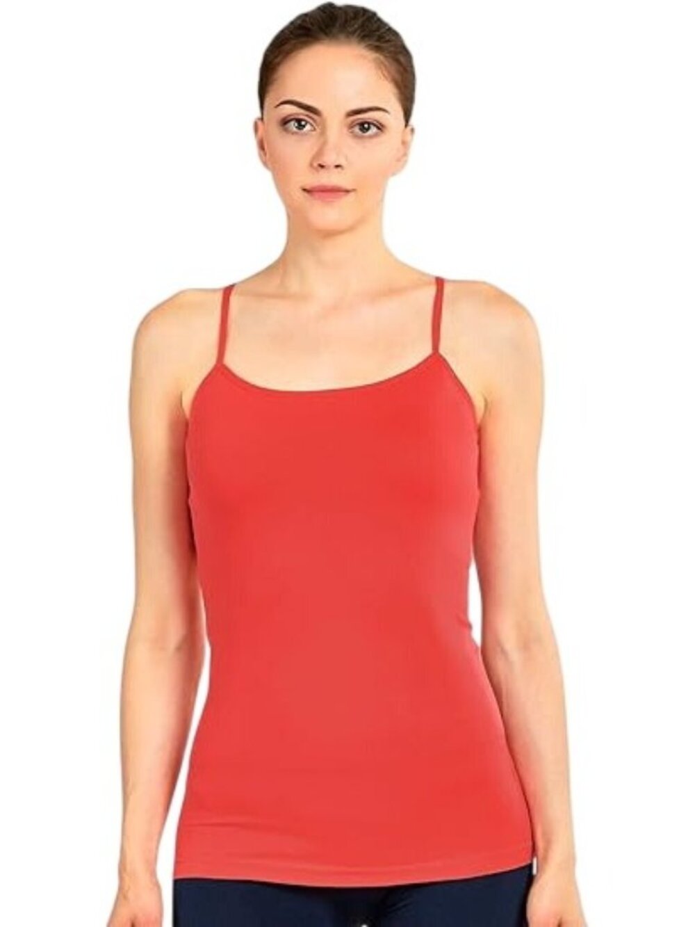 Mopas Camisole One Size Sleeveless Top Adjustable Strap Red Intimate Lounge NEW
